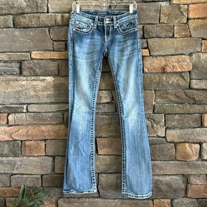 VIGOSS The Dublin Boot Cut Embellished Low Rise Jeans